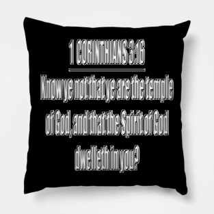 Bible Verse 1 Corinthians 3:16 Pillow