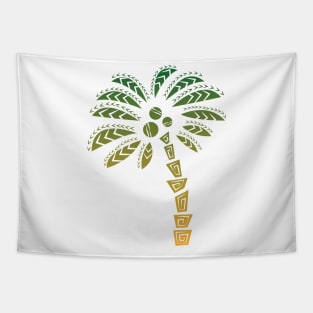 Orange and Green Mexican Palm Tapestry