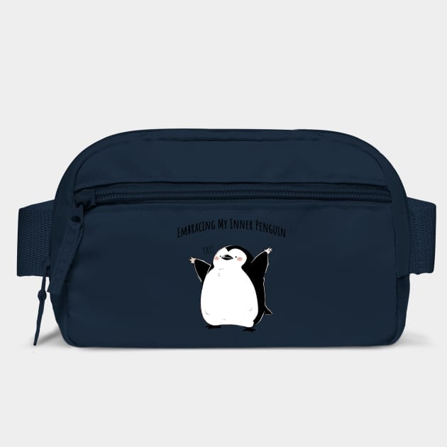 Embracing My Inner Penguin cute penguins design by Luxinda