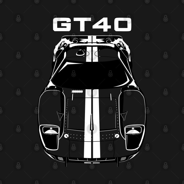 Ford GT40 - White Stripes by V8social