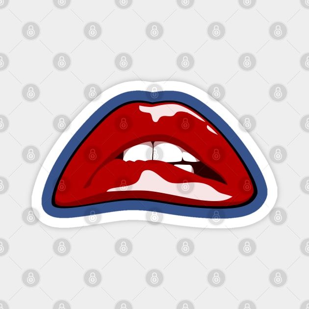 Rocky Horror Lip Magnet by peabo_mr