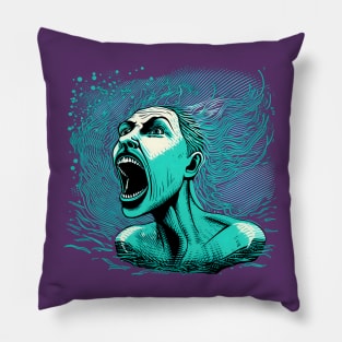 The Melancholy Mermaid's Lament Pillow