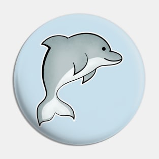 Cute dolphin illustration Pin