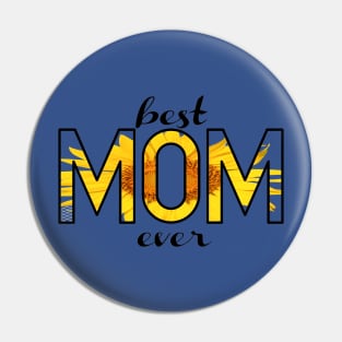 Blessed mom yellow sunflower Pin