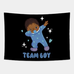 Gender Reveal Party Team boy Baby Announcement Gift For Men Women kids Tapestry