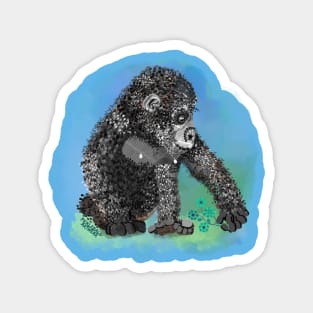 Pickleball paddle gorilla nipples, by Pickleball ARTwear Magnet