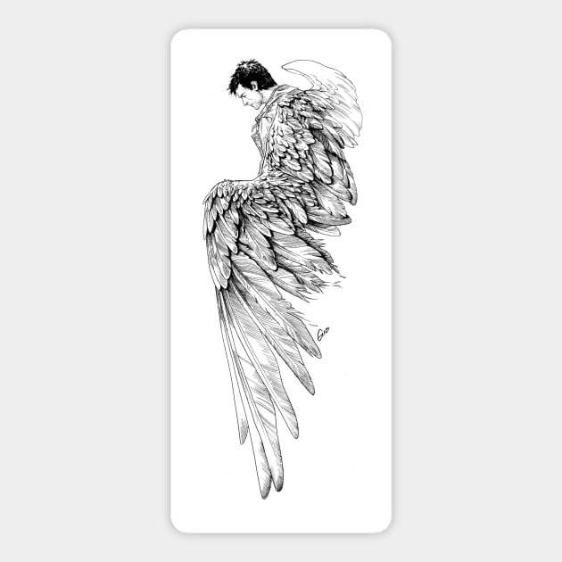 With Wings-Supernatural Sticker