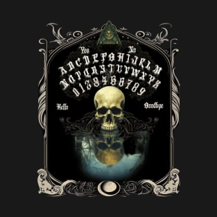 Ouija Board Skull Reflection T-Shirt