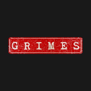 vintage retro plate Grimes T-Shirt