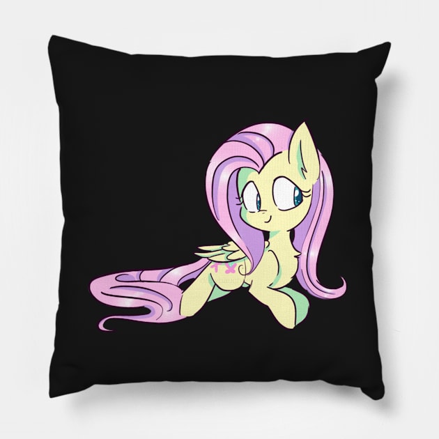 Fluttershy Pillow by shadowllamacorn