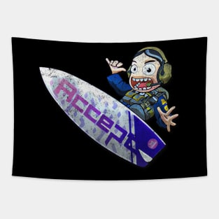 Akhibara Accept surf Tapestry