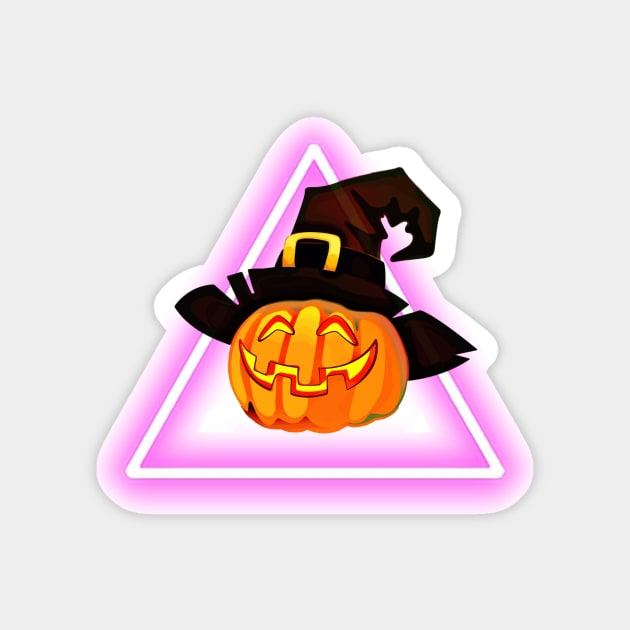 Pumpkin witch in your area Magnet by THESHOPmyshp
