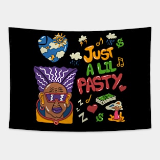 Cyber punk black man Tapestry