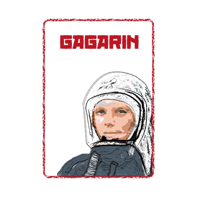 Yuri Gagarin Drawing by Raimondi