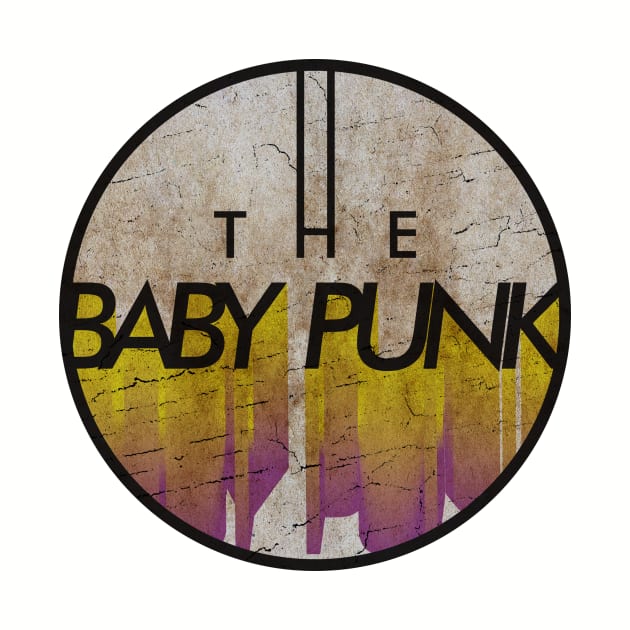 THE BABY PUNK - VINTAGE YELLOW CIRCLE by GLOBALARTWORD