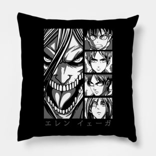 Eren AOT Fanart Pillow