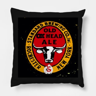 OLD OX HEAD ALE OF ROCHESTER NEW YORK VINTAGE SIGN Pillow