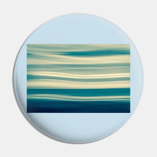 Retro effect coastal abstract wavy clouds over horizon Pin