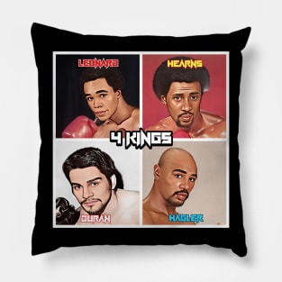 4 Kings - Legends Of The Ring Pillow