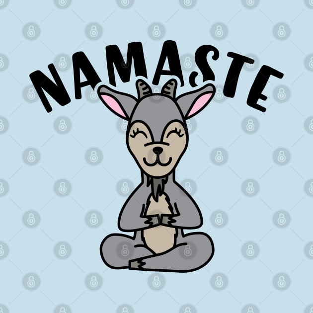 Namaste Goat Yoga Fitness Funny by GlimmerDesigns