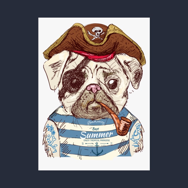 Pirate Pug! by HELLINISMOS