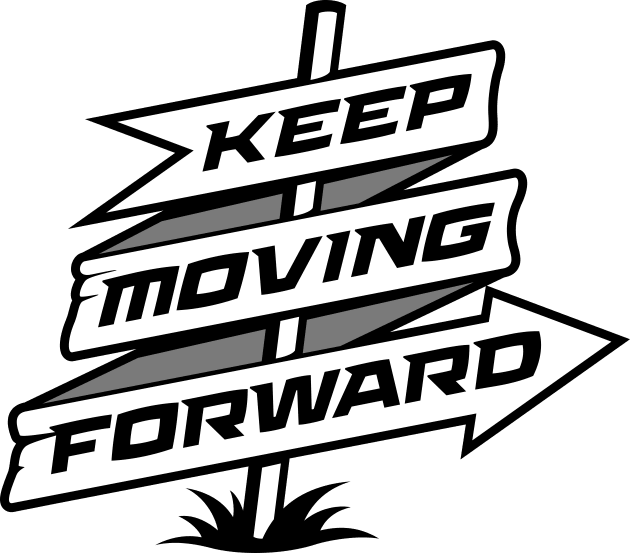 Keep Moving Forward Kids T-Shirt by skinnyrepublic