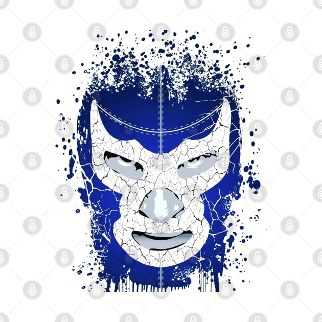 Feel-Ink Blue Demon Lucha Libre Mexican Wrestler Legend by FeelInksense