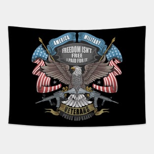 American Eagle And Flag Tapestry