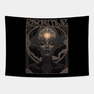 Oracle - Ancient Priestess of Prophecy Art Nouveau Tapestry