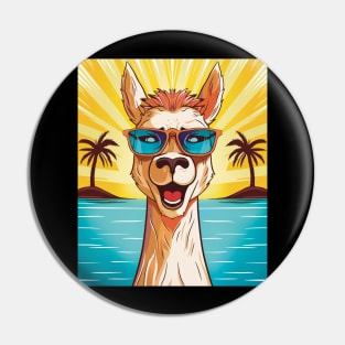 Summer Lama Pin