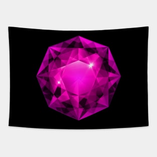 Octacore Pink Gemstone Tapestry