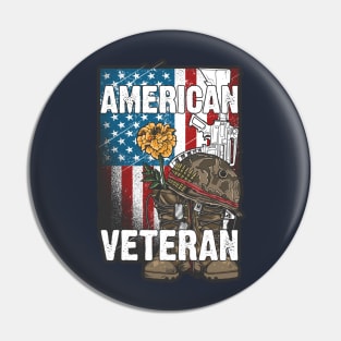 American Veteran Pin