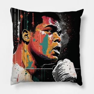 Muhammad Ali illustration artwork Pillow