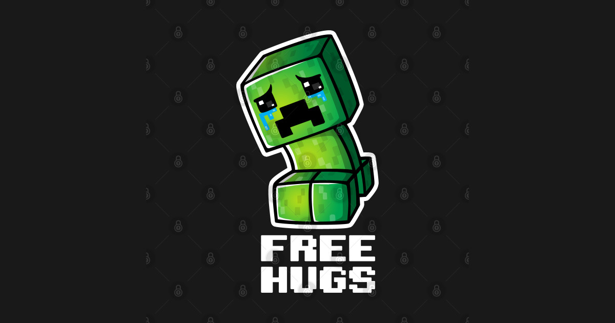 Sad creeper Minecraft TShirt TeePublic