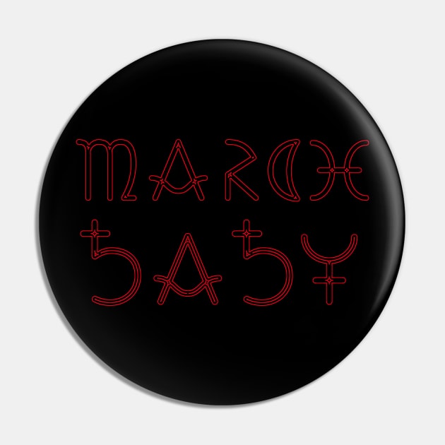 Month of March Pin by Zodiac Syndicate