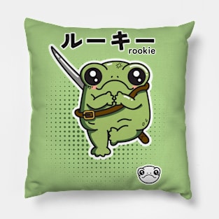 Rookie warrior frog Pillow