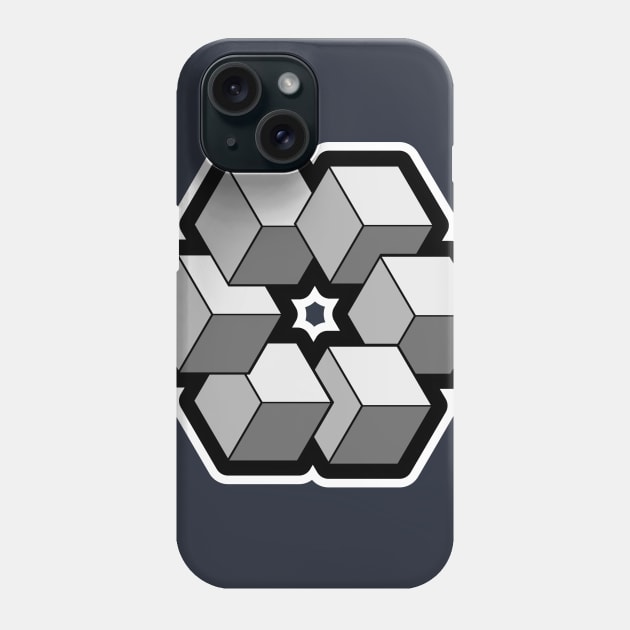 Cosmic Hex Cubes Phone Case by AlterAspect