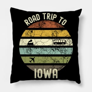 Road Trip To Iowa, Family Trip To Iowa, Holiday Trip to Iowa, Family Reunion in Iowa, Holidays in Iowa, Vacation in Iowa Pillow