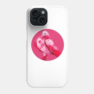 Pink bright dove Phone Case