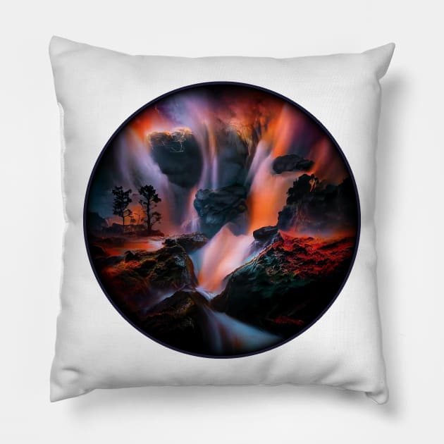 Dreamscape Pillow by NateArtDesign