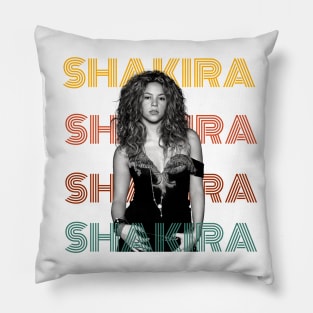 Shakira retro Pillow