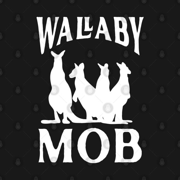 Wallaby Mob Australian Animal by Huhnerdieb Apparel