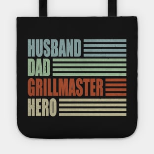 Husband Dad Grillmaster Hero Father's Day Tote