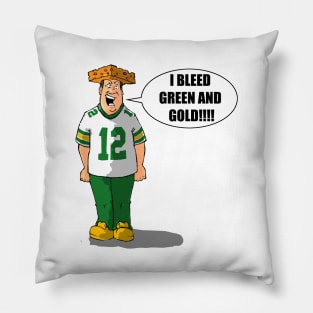 I Bleed Green and Gold! Pillow