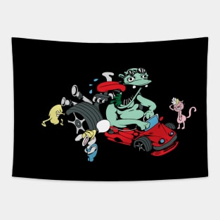 Comic  Car Monster Shirt Tapestry