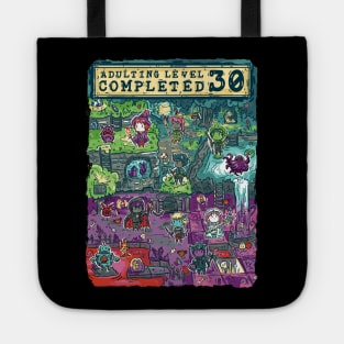 Adulting Level 30 Completed Birthday Gamer Tote