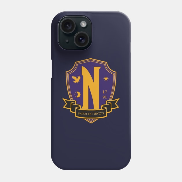 Nevermore Academy Crest Phone Case by Mavis Fox