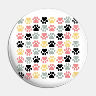 Paw Prints Pattern Pin