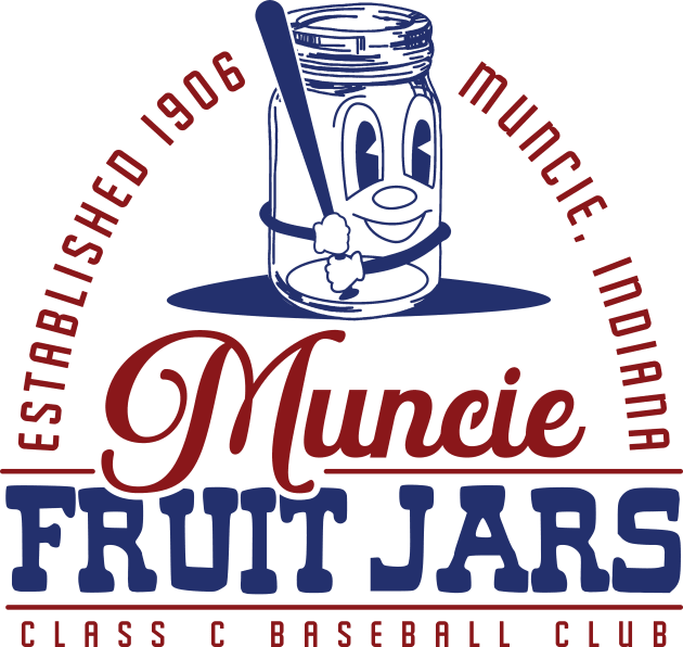 Muncie Fruit Jars Baseball Kids T-Shirt by MindsparkCreative