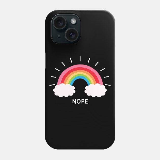 Nope Phone Case by Dopamine Creative